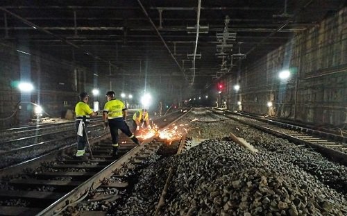 ADIF INICIA LA SEGUNDA FASE DEL NUEVO ESQUEMA DE VÍAS DE ESTACIONAMIENTO DE ANCHO CONVENCIONAL DE LA ESTACIÓN DE BARCELONA-SANTS